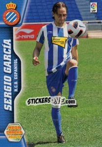 Sticker Sergio Garcia - Liga BBVA 2010-2011. Megacracks n. 485 - Panini