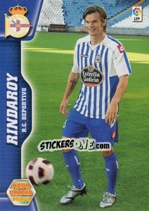 Cromo Rindaroy - Liga BBVA 2010-2011. Megacracks n. 502 - Panini