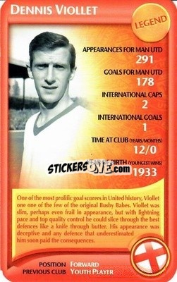 Cromo Dennis Viollet - Manchester United 2006-2007
 n. 26 - Top Trumps