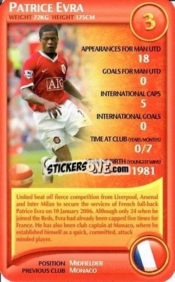 Sticker Patrice Evra