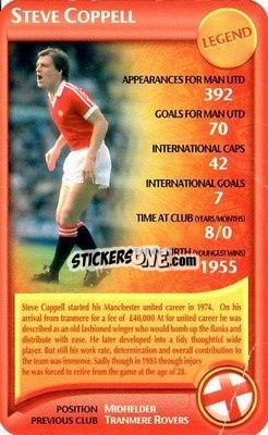 Cromo Steve Coppell - Manchester United 2006-2007
 - Top Trumps