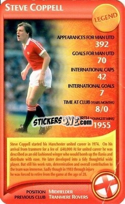 Sticker Steve Coppell - Manchester United 2006-2007
 n. 31 - Top Trumps