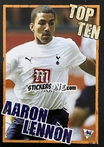 Sticker Aaron Lennon (Tottenham Hotspur) - English Premier League 2006-2007. Kick off
 - Merlin