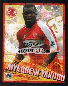 Sticker Aiyegbeni Yakubu - English Premier League 2006-2007. Kick off
 n. 120 - Merlin