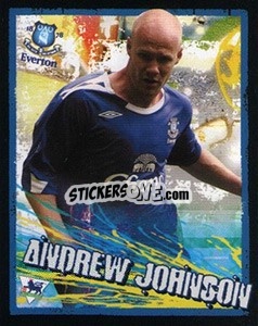 Sticker Andrew Johnson - English Premier League 2006-2007. Kick off
 n. 71 - Merlin