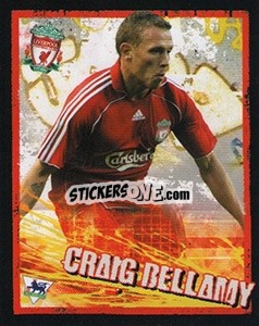 Sticker Craig Bellamy - English Premier League 2006-2007. Kick off
 n. 91 - Merlin