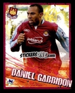 Sticker Danny Gabbidon - English Premier League 2006-2007. Kick off
 n. 184 - Merlin