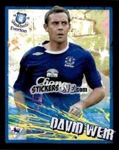 Sticker David Weir - English Premier League 2006-2007. Kick off
 - Merlin