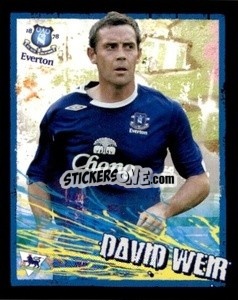 Sticker David Weir - English Premier League 2006-2007. Kick off
 n. 67 - Merlin