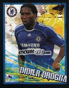 Sticker Didier Drogba - English Premier League 2006-2007. Kick off
 n. 60 - Merlin