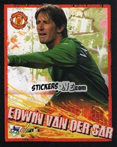 Sticker Edwin van der Sar - English Premier League 2006-2007. Kick off
 n. 102 - Merlin