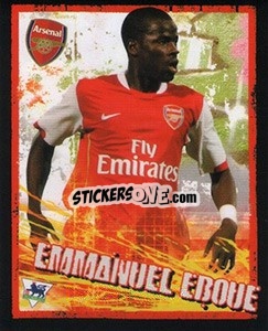 Sticker Emmanuel Eboue - English Premier League 2006-2007. Kick off
 n. 3 - Merlin