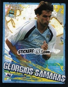 Sticker Georgios Samaras - English Premier League 2006-2007. Kick off
 n. 100 - Merlin