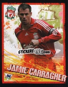 Sticker Jamie Carragher - English Premier League 2006-2007. Kick off
 n. 84 - Merlin