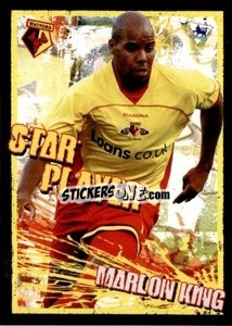 Sticker Marlon King - English Premier League 2006-2007. Kick off
 n. 175 - Merlin