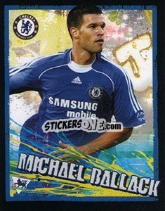 Sticker Michael Ballack - English Premier League 2006-2007. Kick off
 n. 57 - Merlin