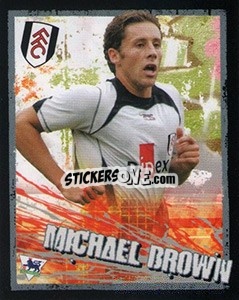 Sticker Michael Brown - English Premier League 2006-2007. Kick off
 n. 76 - Merlin
