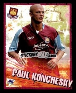 Sticker Paul Konchesky - English Premier League 2006-2007. Kick off
 n. 183 - Merlin