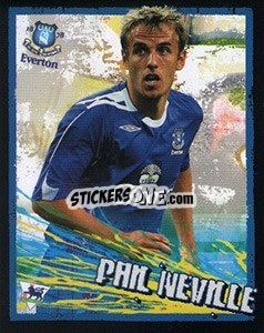 Sticker Phil Neville - English Premier League 2006-2007. Kick off
 n. 64 - Merlin