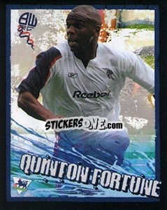 Sticker Quinton Fortune - English Premier League 2006-2007. Kick off
 n. 38 - Merlin