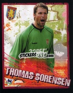 Sticker Thomas Sorensen - English Premier League 2006-2007. Kick off
 n. 12 - Merlin