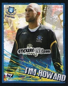 Sticker Tim Howard - English Premier League 2006-2007. Kick off
 n. 62 - Merlin