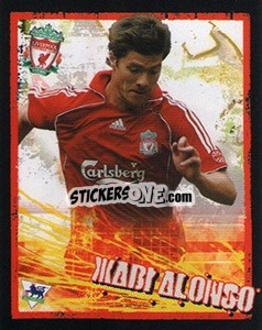 Sticker Xabi Alonso - English Premier League 2006-2007. Kick off
 n. 88 - Merlin