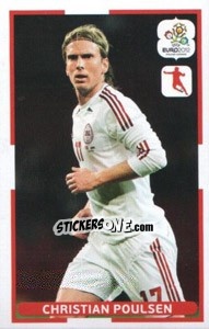 Sticker Christian Poulsen - UEFA Euro Poland-Ukraine 2012. Dutch edition - Panini