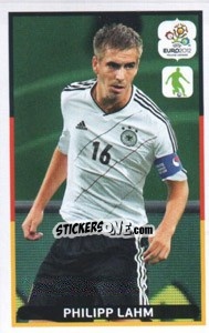 Sticker Philipp Lahm - UEFA Euro Poland-Ukraine 2012. Dutch edition n. 18 - Panini