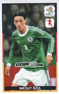 Sticker Mesut Özil - UEFA Euro Poland-Ukraine 2012. Dutch edition n. 19 - Panini