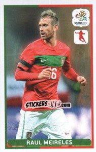 Sticker Raul Meireles - UEFA Euro Poland-Ukraine 2012. Dutch edition n. 27 - Panini