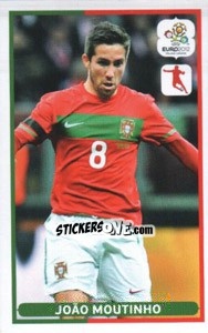 Sticker João Moutinho - UEFA Euro Poland-Ukraine 2012. Dutch edition n. 30 - Panini