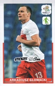 Sticker Arkadiusz Glowacki - UEFA Euro Poland-Ukraine 2012. Dutch edition n. 34 - Panini