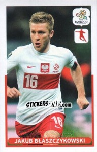 Sticker Jakub Blaszczykowski - UEFA Euro Poland-Ukraine 2012. Dutch edition n. 35 - Panini