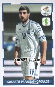 Figurina Sokratis Papastathopoulos - UEFA Euro Poland-Ukraine 2012. Dutch edition - Panini