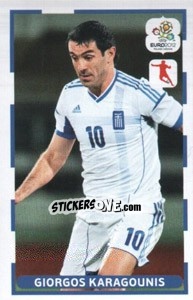Sticker Giorgos Karagounis - UEFA Euro Poland-Ukraine 2012. Dutch edition n. 42 - Panini