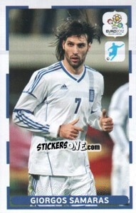 Sticker Giorgos Samaras - UEFA Euro Poland-Ukraine 2012. Dutch edition - Panini