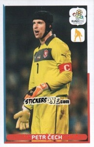 Sticker Petr Cech - UEFA Euro Poland-Ukraine 2012. Dutch edition n. 53 - Panini
