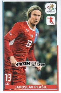 Sticker Jaroslav Plašil - UEFA Euro Poland-Ukraine 2012. Dutch edition - Panini