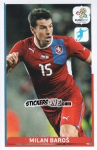 Sticker Milan Baroš - UEFA Euro Poland-Ukraine 2012. Dutch edition - Panini