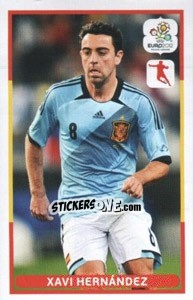 Cromo Xavi Hernández - UEFA Euro Poland-Ukraine 2012. Dutch edition - Panini