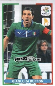 Sticker Gianluigi Buffon - UEFA Euro Poland-Ukraine 2012. Dutch edition n. 67 - Panini