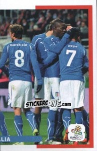 Sticker Team foto (2 for 2) - UEFA Euro Poland-Ukraine 2012. Dutch edition n. 72 - Panini