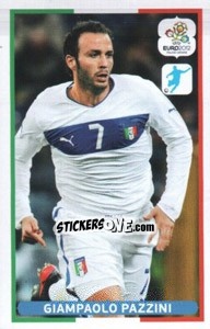Sticker Giampaolo Pazzini - UEFA Euro Poland-Ukraine 2012. Dutch edition n. 73 - Panini