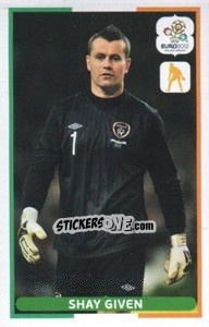 Sticker Shay Given - UEFA Euro Poland-Ukraine 2012. Dutch edition - Panini