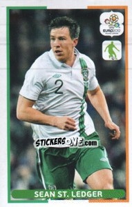 Sticker Sean St. Ledger - UEFA Euro Poland-Ukraine 2012. Dutch edition n. 76 - Panini