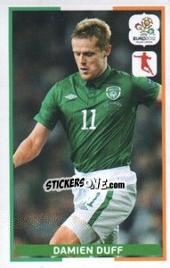 Sticker Damien Duff - UEFA Euro Poland-Ukraine 2012. Dutch edition n. 77 - Panini