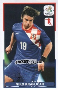 Sticker Niko Kranjcar - UEFA Euro Poland-Ukraine 2012. Dutch edition - Panini