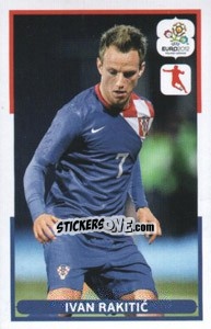 Sticker Ivan Rakitic - UEFA Euro Poland-Ukraine 2012. Dutch edition n. 84 - Panini
