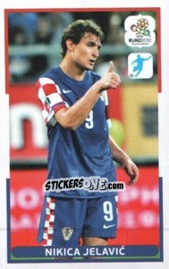 Sticker Nikica Jelavic - UEFA Euro Poland-Ukraine 2012. Dutch edition - Panini